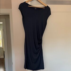 Three Dots Classic Blue Midi Dress